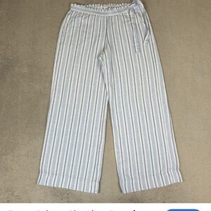 Tommy Bahama blue linen pants women size Medium